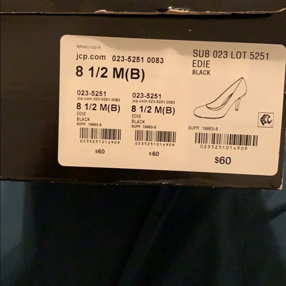 A.N.A black heels size 8.5